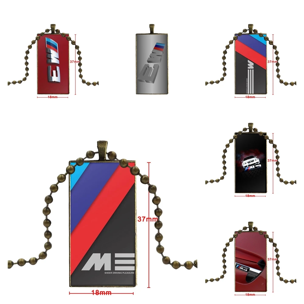 

Buying M3 M Car Steel Color Glass Cabochon With Rectangle Shaped Pendant Choker Black Hematite Necklace For Men Women Gift