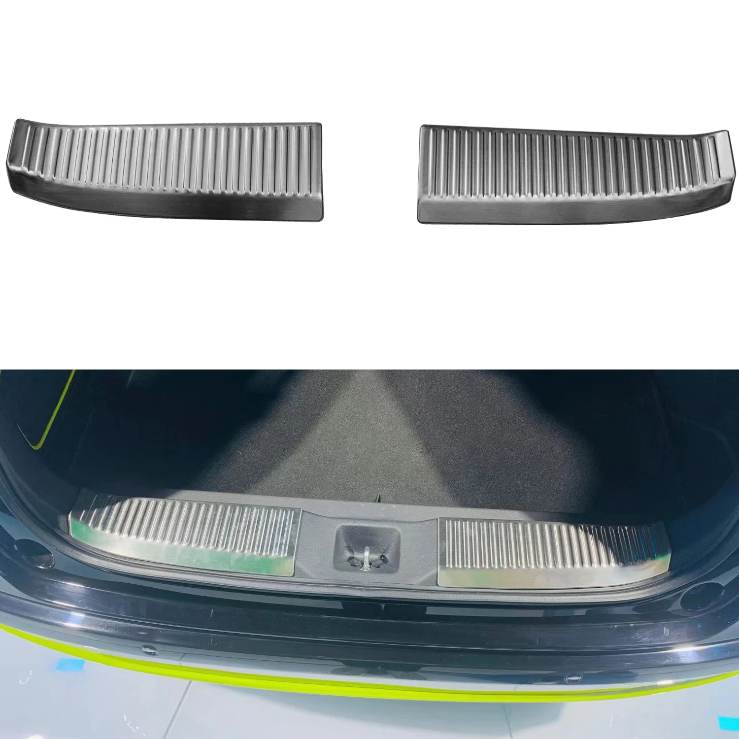 

2 шт., защитная накладка на багажник автомобиля, из нержавеющей стали