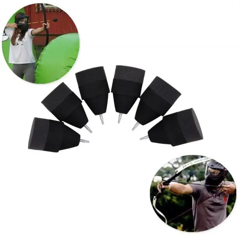 

Battle Practice Game Accessory Easy-to-use Exciting Durable Safe Precise Black Sponge Foam Tipped Arrows Archery Versatile Larp