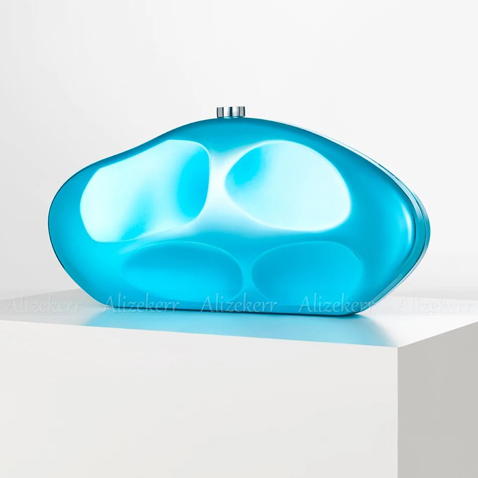 Alizekerr акриловые вечерние сумки радужной расцветки для женщин Необычные кошельки