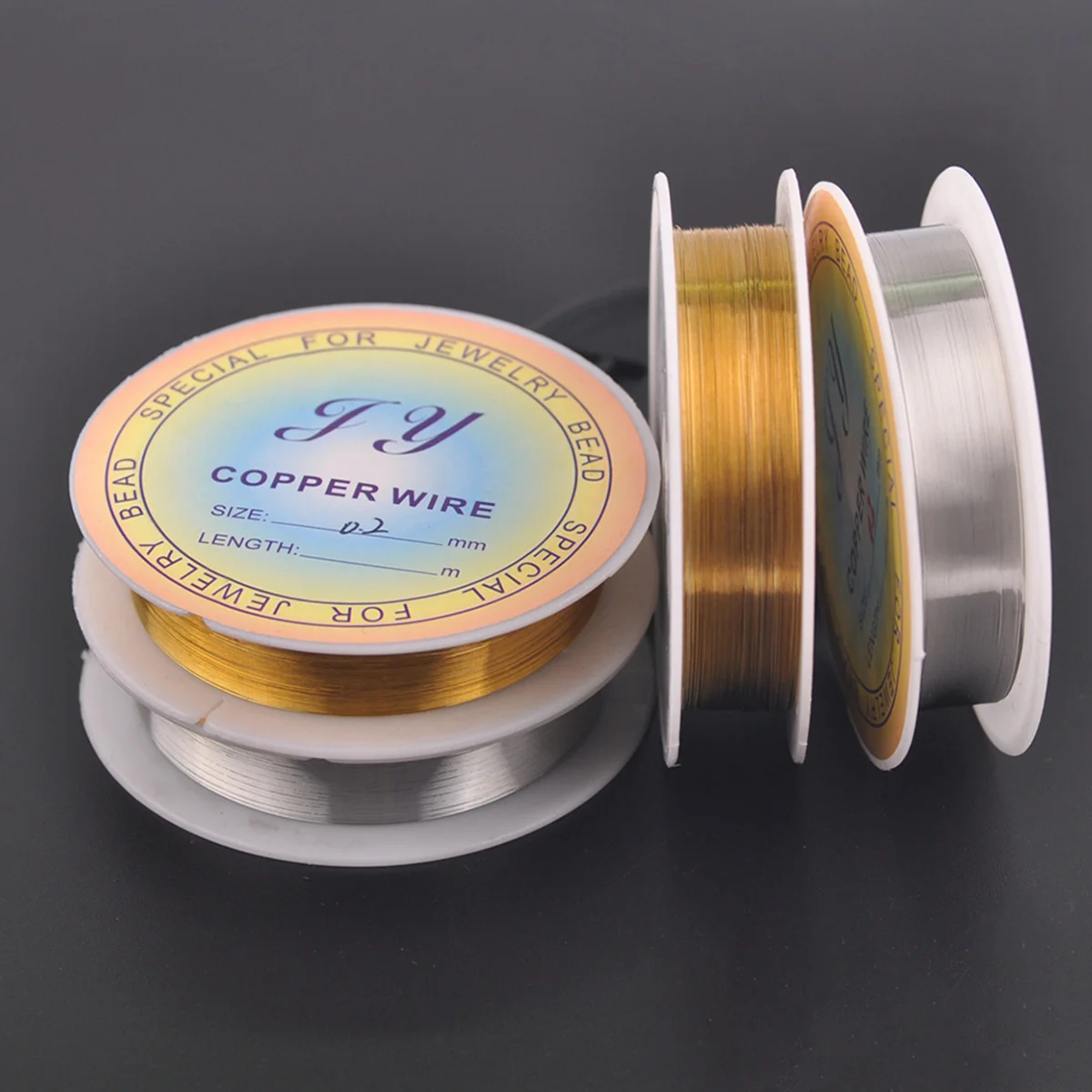 

1Roll Plated On Surface 0.2mm 0.3mm 0.4mm 0.5mm 0.6mm 0.8mm 1.0mm Copper Soft Metal Beading Wire for Jewelry Making DIY Crafts