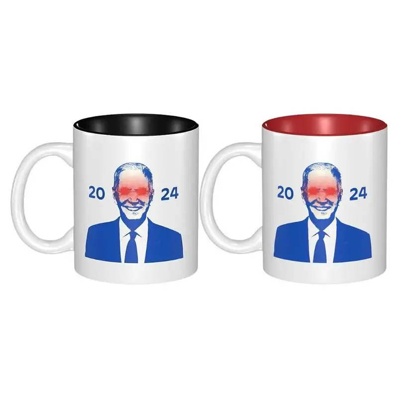

Biden Coffee Mugs 2024 350ml Ceramic Biden Mug Vote President Election Funny Coffee Cups For Kitchen Decor Durable Travel Mug
