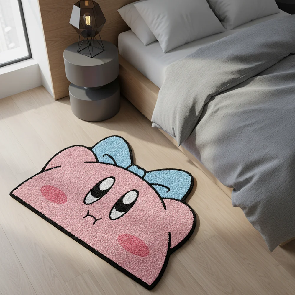 Фото Ковер/ковер в стиле аниме Pokémon Kirby Sylveon Gengar, уникальный дизайн, коврик для домашних животных, мягкий напольный/коврик для ног, мягкое декоративное одеяло, игровой коврик №2
