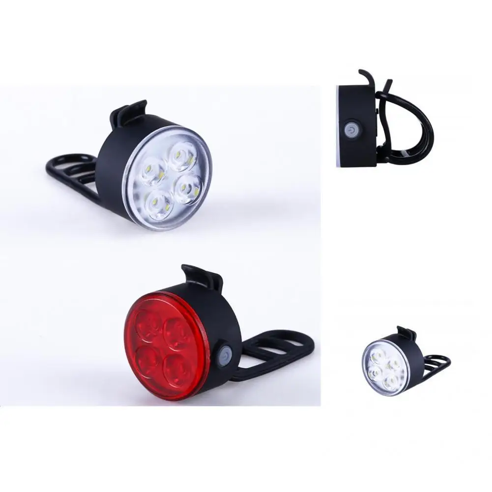 

PC Practical Rechargeable Ultra Bright Rear Cycling Light Reliable Rear Bike Light 4 Light Modes for Road Bike