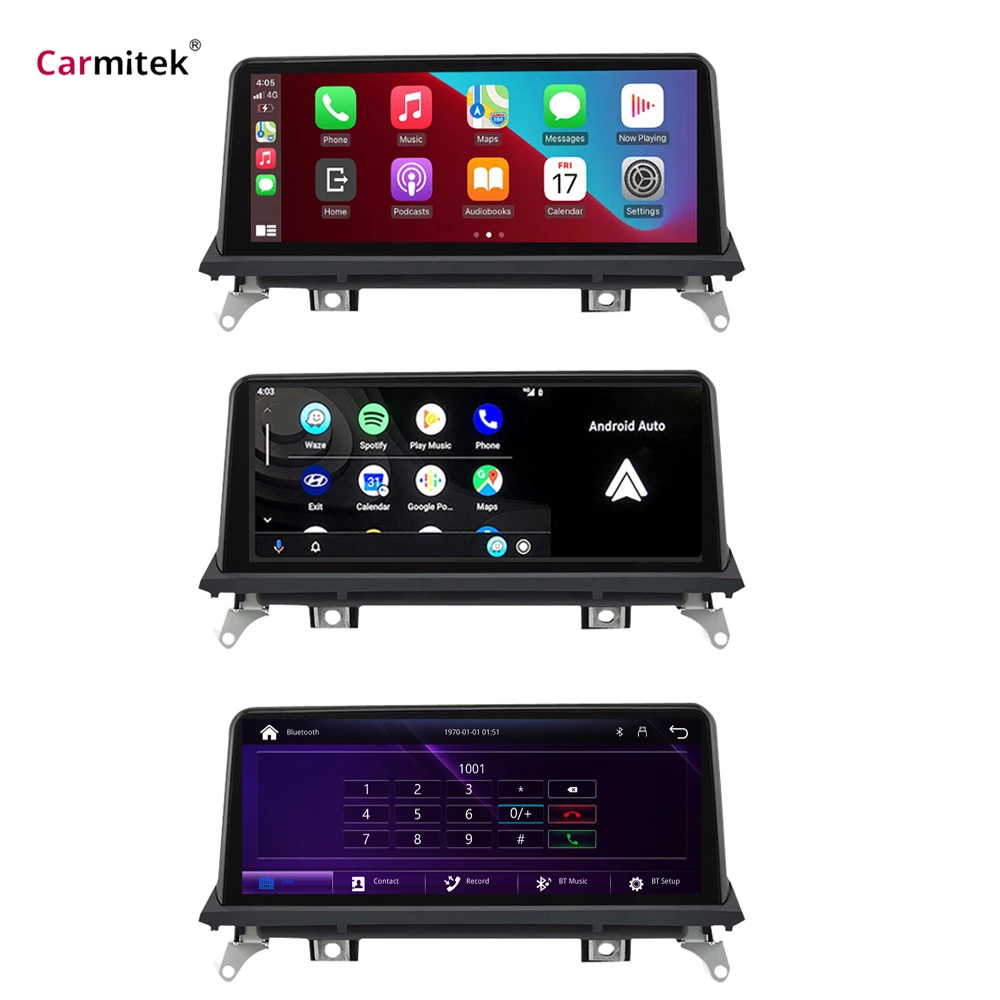 

10.25" for BMW X5 E70 F15 X6 E71 X6 F16 2010+ NBT CIC EVO Linux System Wireless Apple CarPlay Android Auto Car Screen Head Unit