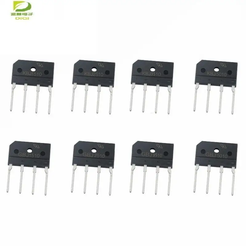 

5PCS Bridge Rectifier GBJ1508 KBJ1508 GBJ1510 KBJ1510 GBJ2510 KBJ2510 GBJ2008 GBJ3510 KBJ3510 GBJ5010 GBJ2508 GBU3510 15/25/35A