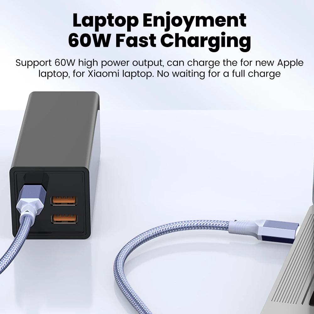 Фото Короткий угловой кабель 10 см, 20 см, 60 Вт, кабель типа C — USB C, быстрая зарядка для iPhone 15 16 Xiaomi Samsung Power BanK, кабель для передачи данных типа C №4