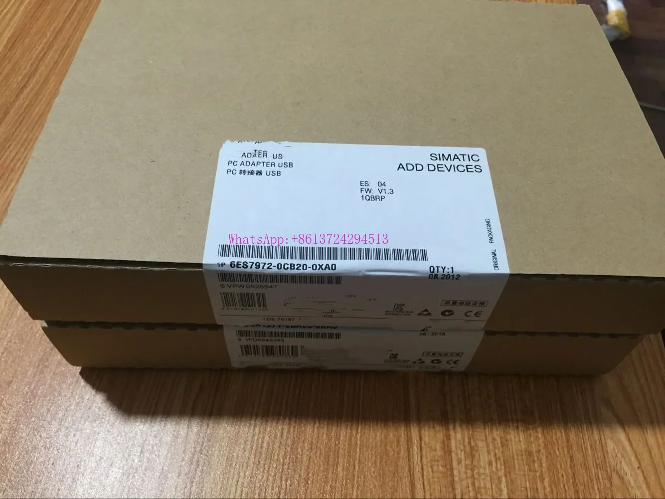 6ES7972-0CB20-0XA0 SIMATIC USB-адаптер для ПК подключения Φ/300/400C7 абсолютно новый и