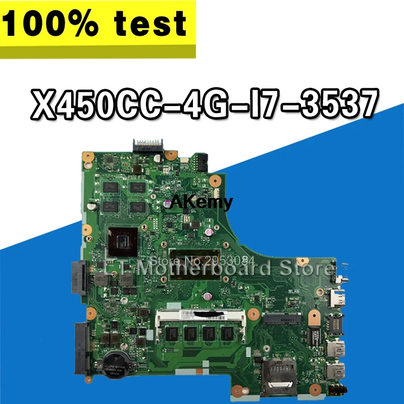 

Для Asus X450CC 4G I7 3537 системная материнская плата для ноутбука Материнская плата карта логическая плата протестирована хорошо