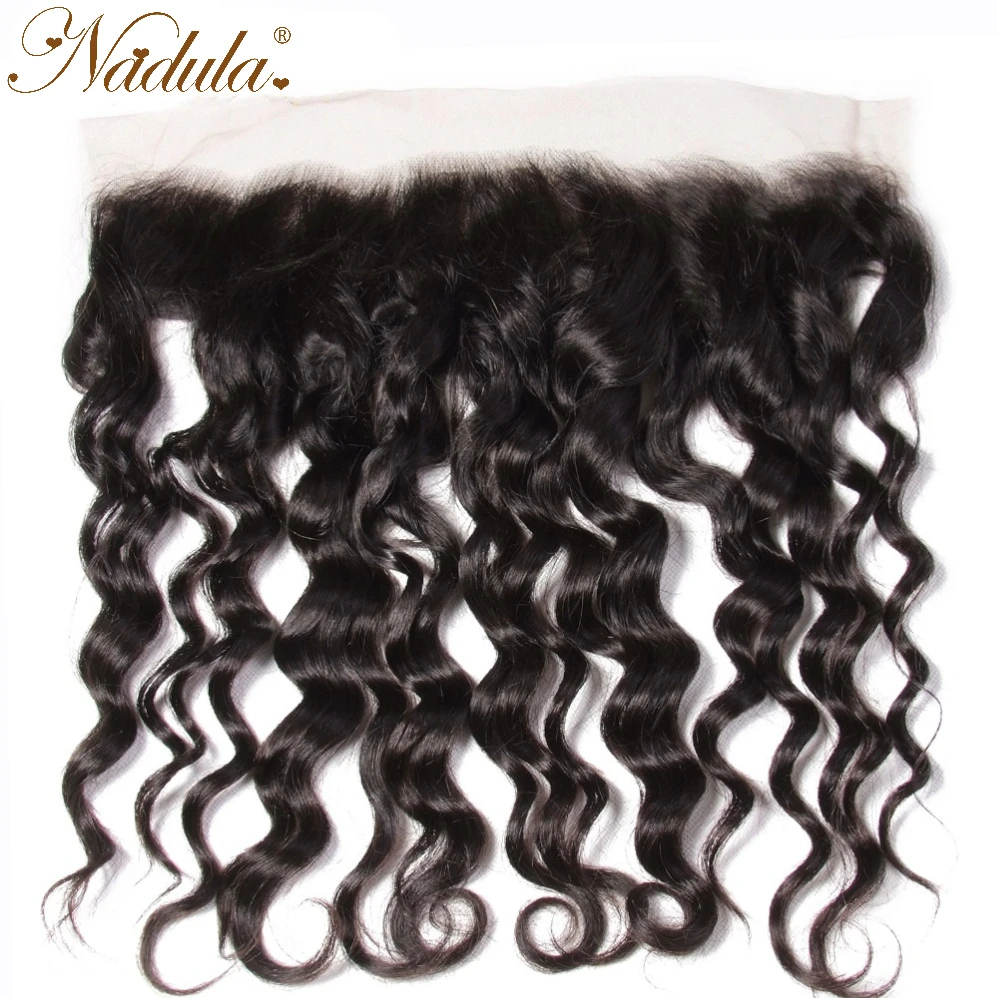 

Nadula Hair Closure Brazilian Natural Wave 13X4 Free Part Swice Lace Frontal 100% Human Hair Weaves Remy Hair
