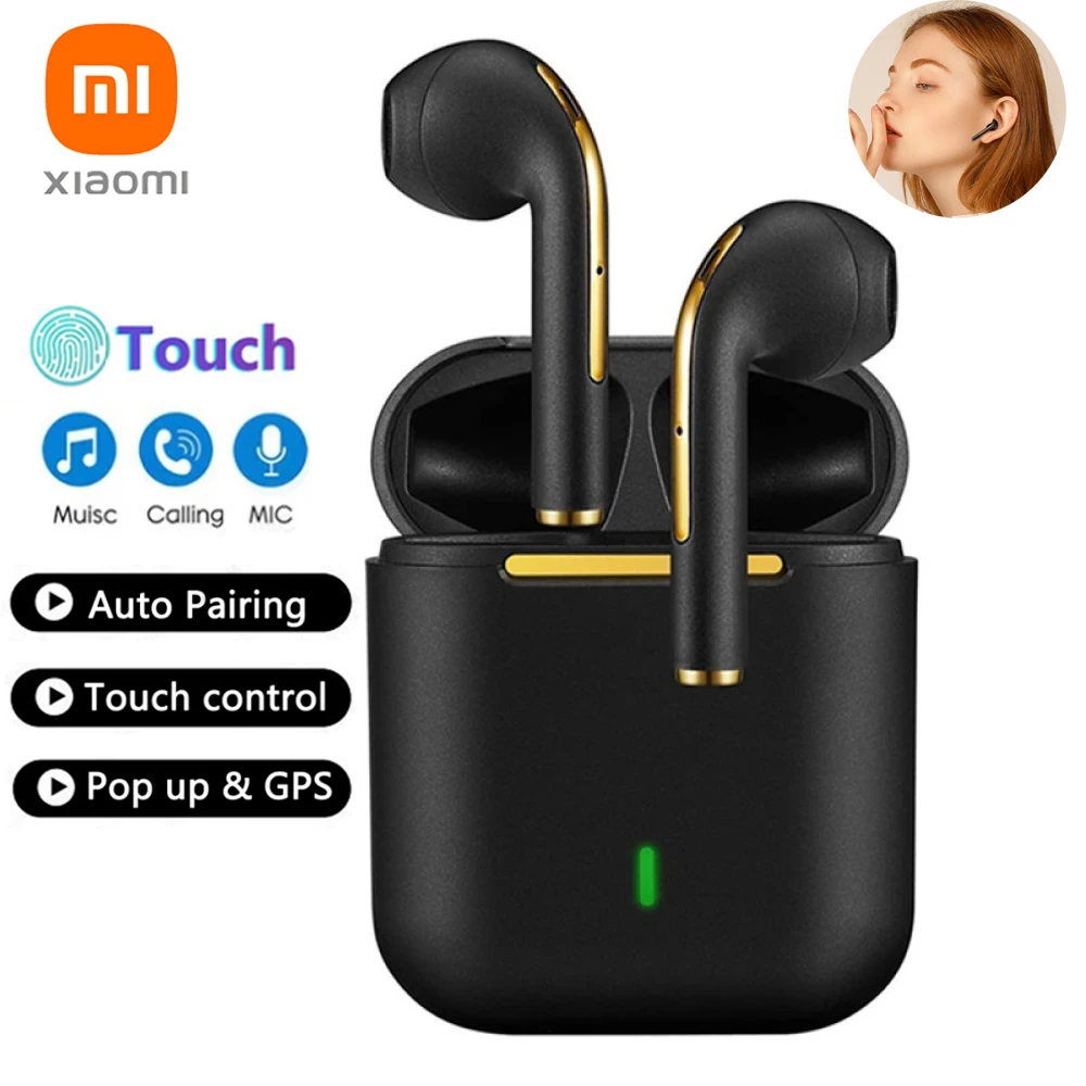Xiaomi Wireless Headphones TWS Bluetooth Headsets Stereo Earbuds Handsfree In Ear Earphones With Mic Airpods Pro For Phone J18