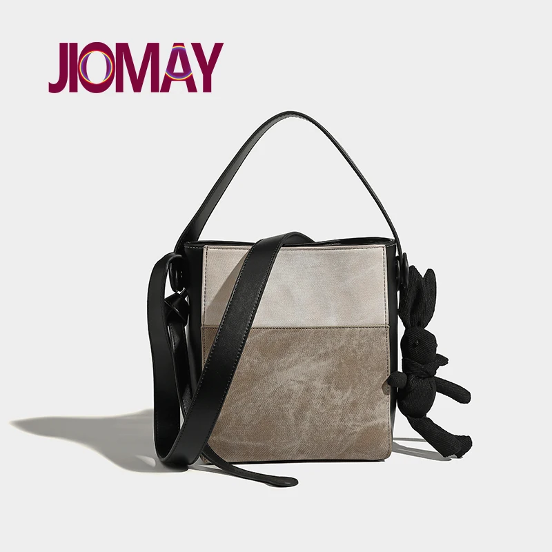 

JIOMAY New Design Fashion Shoulder Bags Luxury Designer Handbags Personality Design Purses For Women Rabbit Pndant Crossbody Bag