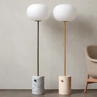 Nordic light luxury glass ball marble warm romantic modern minimalist all copper bedroom living room floor lamp