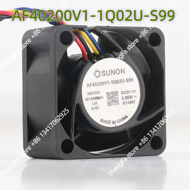 Фото Новый вентилятор охлаждения SUNON Precision AF40200V1-1Q02U-S99 4020 40X40X20MM 12V 24V 48V DC5V 0.66W 4CM №1