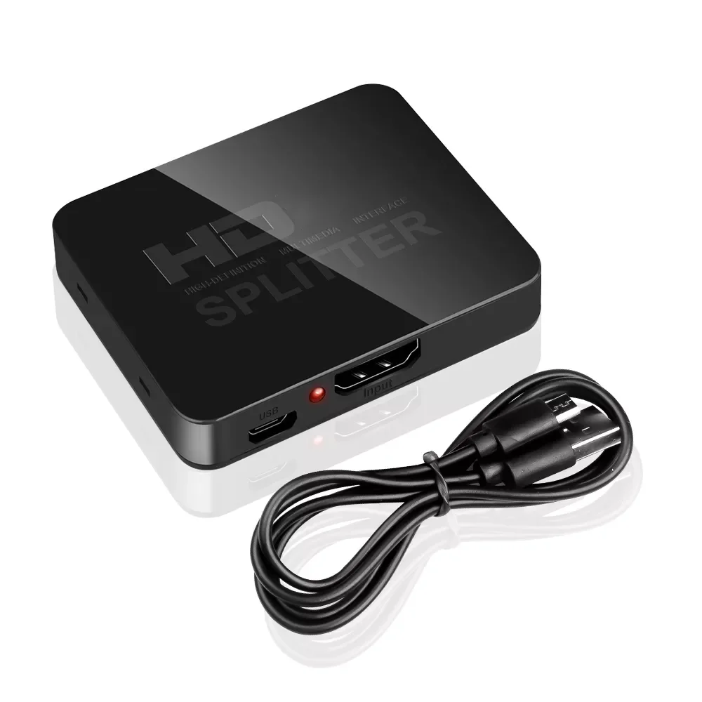 

Full HD 1080p HDCP 4K Splitter HDMI-Compatible Switch Switcher 1X2 Split Amplifier Dual Display For DVD For PS3 HDTV 1 in 2 Out