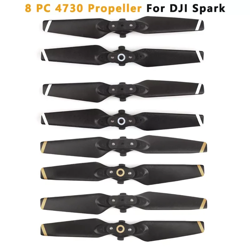 

8pcs Propeller for DJI Spark Drone,4730F Quick-Release Folding Blade Props for Spark,CW CCW Propellers