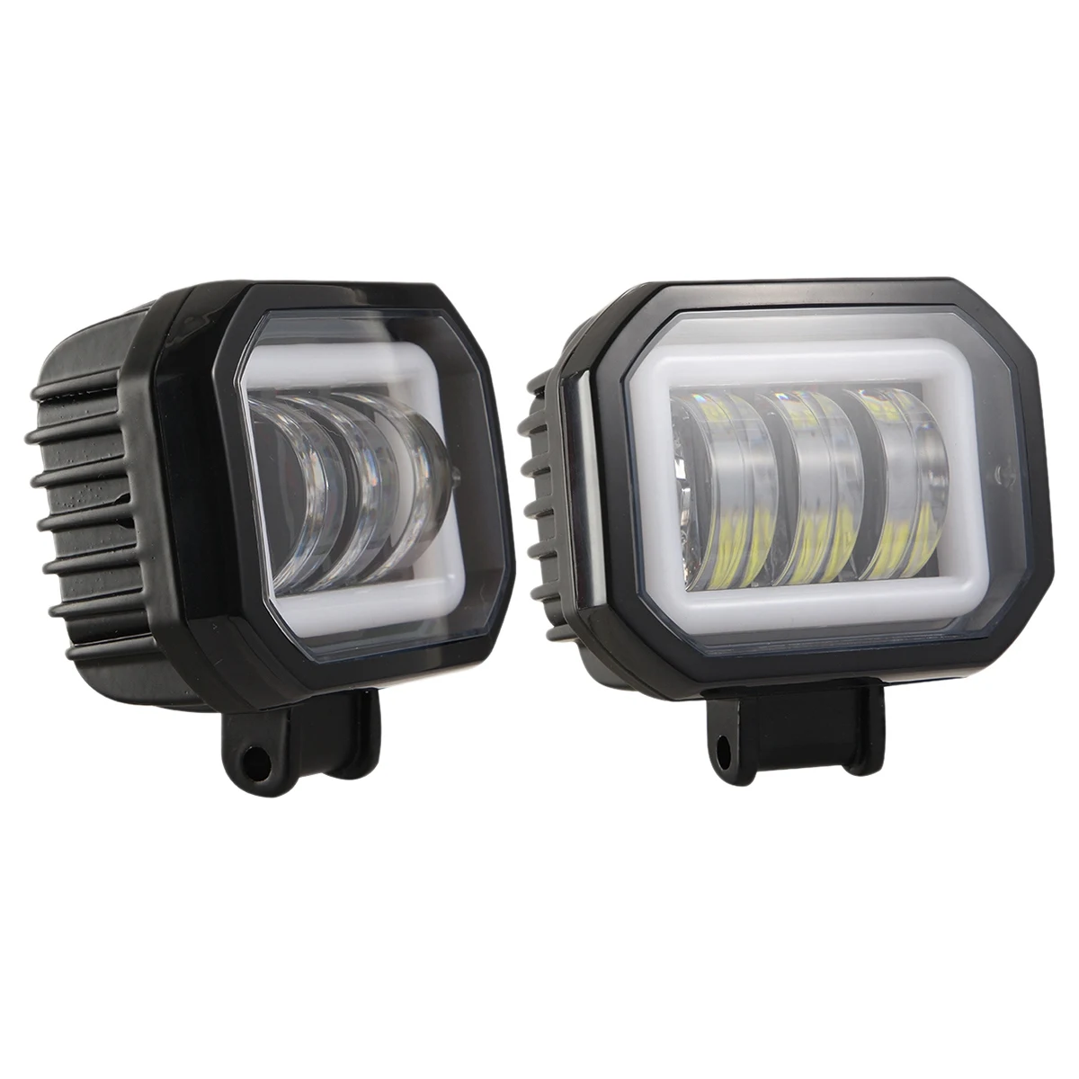

2PC 30W Motorcycle Spotlights White,4Inch Motorcycle Fog Light Lamp Motorcycle Headlight LED Auxiliary Lights 12V 24V