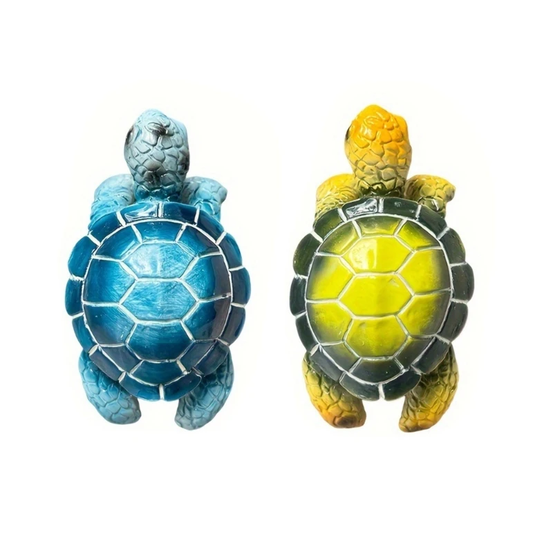 Q1JB Вешалка для горшков с игривыми черепахами украшение сада добавляет характер