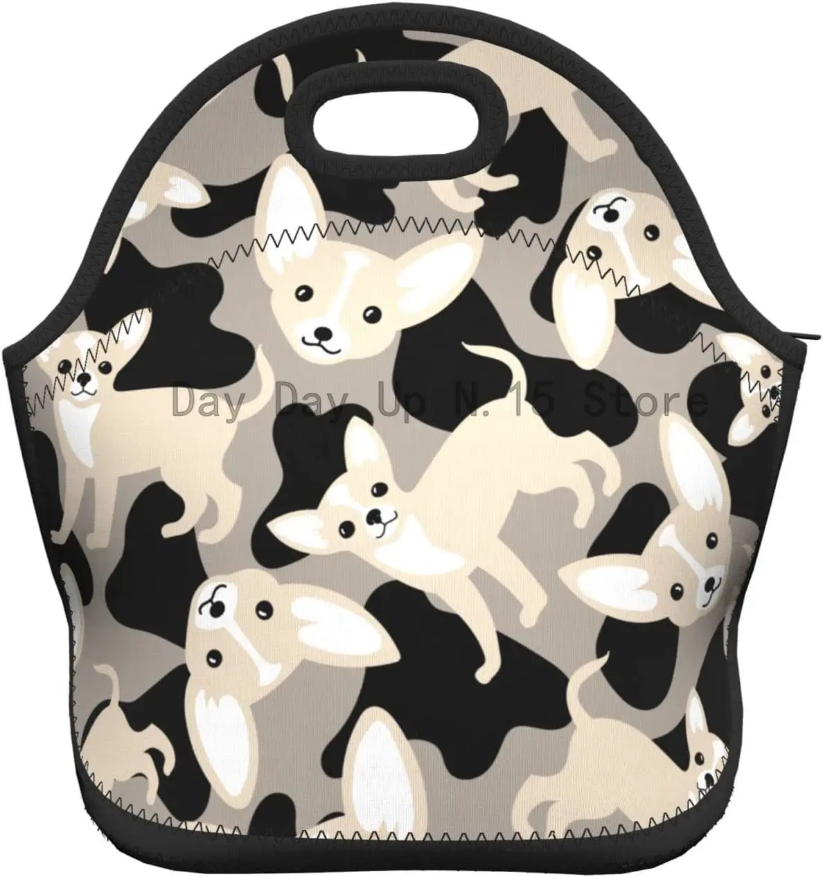 

Неопреновая сумка для ланча чихуахуа в стиле ретро для собак, изолированный Ланч-бокс, сумка-тоут для взрослых/детей/путешествий/пикника/ра...
