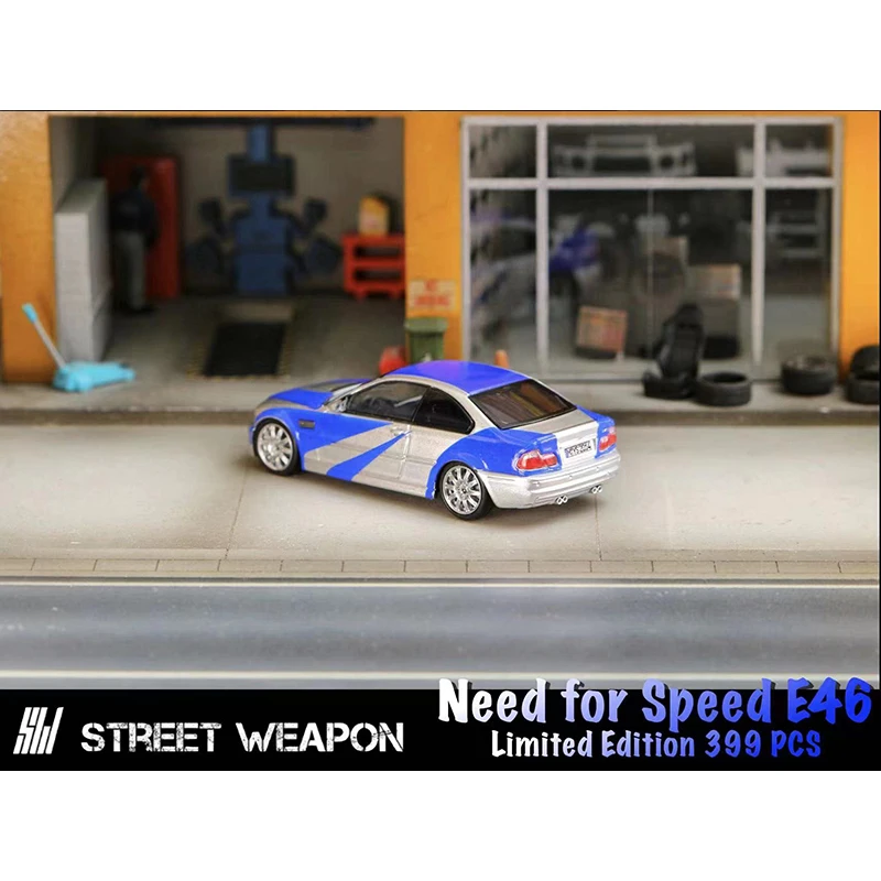 SW в наличии 1:64 NFS E46 M3 Коллекционная Литой коллекционная модель автомобиля