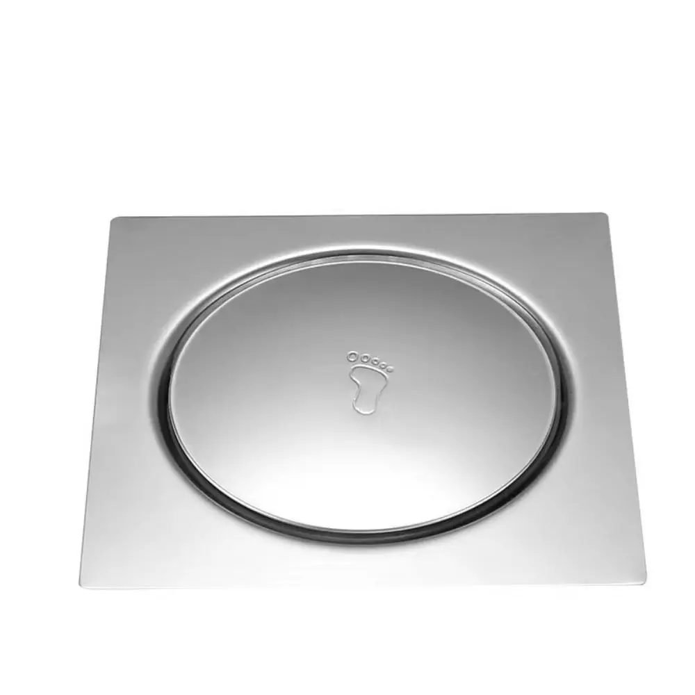 Съемный квадратный слив для душа, нержавеющий, водонепроницаемый, напольный, ловушка для волос, плиточная вставка с защитой от запаха, сливная пробка для ванной комнаты, кухня