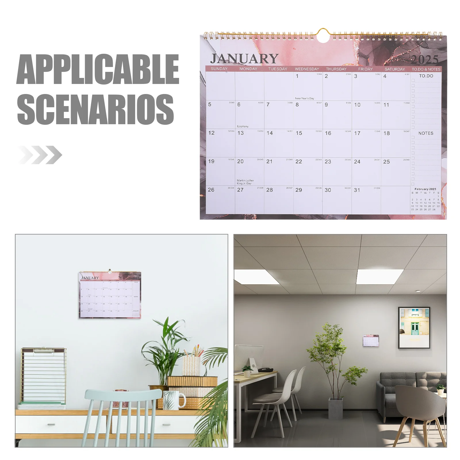 Настенный календарь на 2025 год семейный планировщик адвент-катушка большая