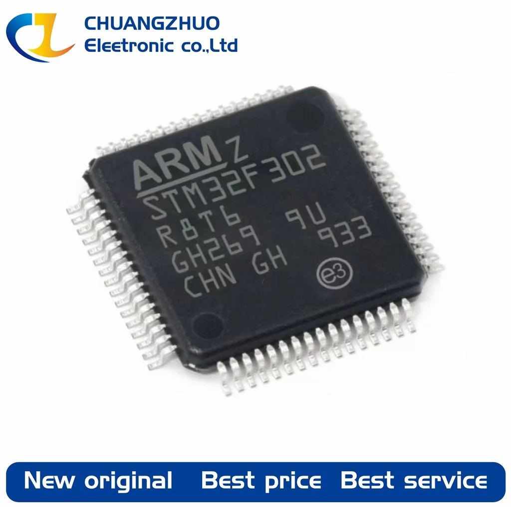 Новинка, оригинальный микроконтроллер STM32F302R8T6 64KB, 2 в ~ 3,6 В, ручной флэш-накопитель 16 Кб 72 МГц, 51 флэш-память (10x10), 1 шт.