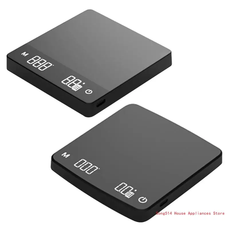 

Кофейные весы Мини-кофейные весы с таймером 2/3 кг/0,1 г Высокоточный эспрессо 95AC