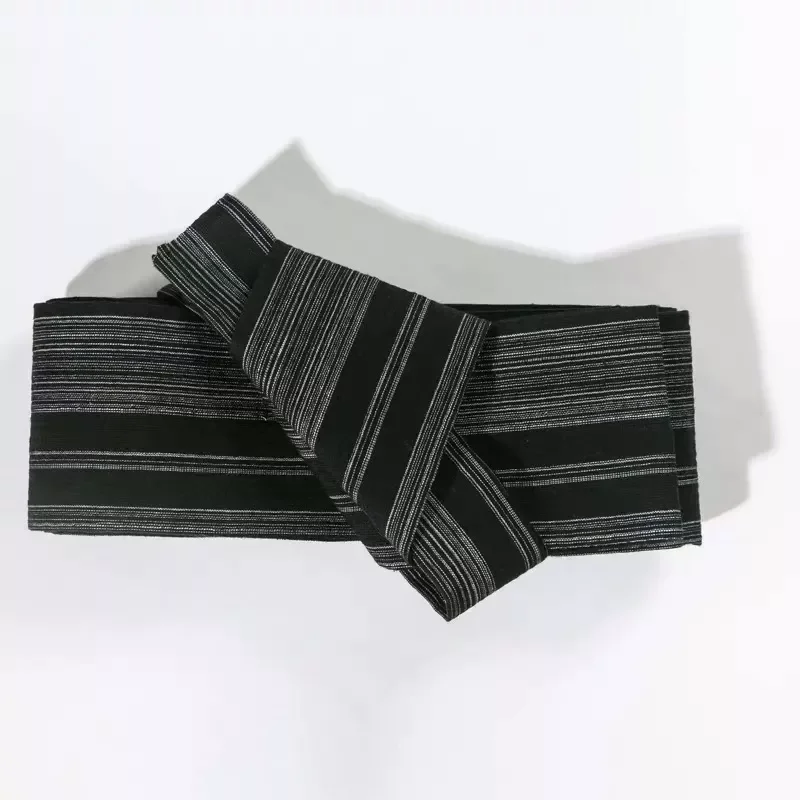 

Japanese Kimono Yukata Belt Accessories Wide Striped Obi Hook And Loop Fastener Retro Belt Sauna Spa Wear Costumes