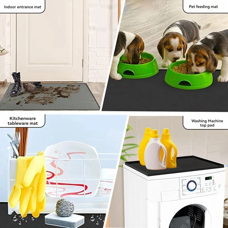 Напольный протектор для холодильника силиконовый мини-коврик напольный коврик