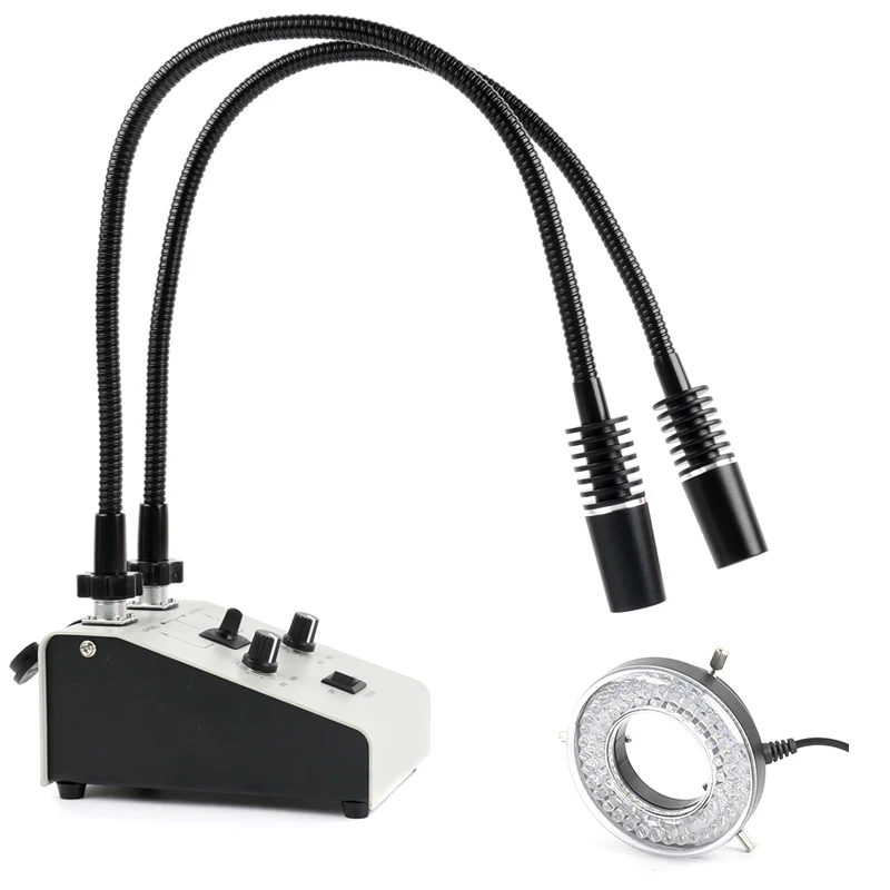 Регулируемый светодиодный двойной гусиный шейный холодный завод оптоволоконный