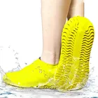 Силиконовый водонепроницаемый чехол для обуви, многоразовый чехол для обуви, защита от грязи, утолщенный, нескользящий, износостойкий, для улицы, портативный чехол от дождя