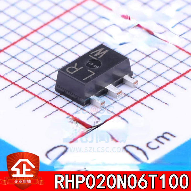 

10pcs Original brand new RHP020N06T100 RHP020N06 Screen printing:LR SOT-89 SMD triode field effect tube RHP020N06T100 SOT-89-3