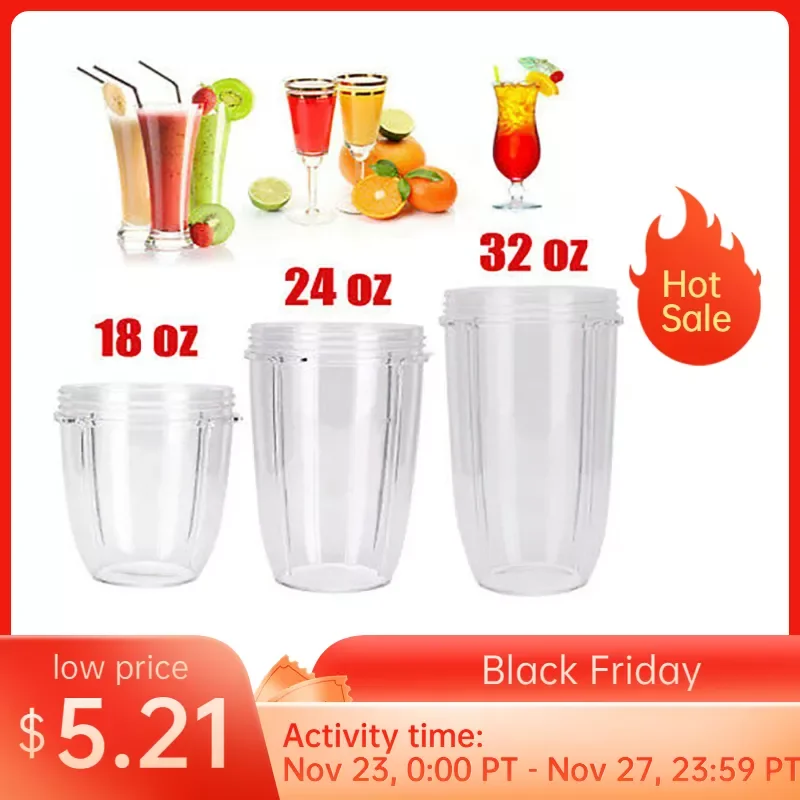 

18/24/32oz Juicer Cup Mug Transparent Replacement Cup For Nutribullet Juicer Parts Juice Extractor Mug Cup 600W/900W