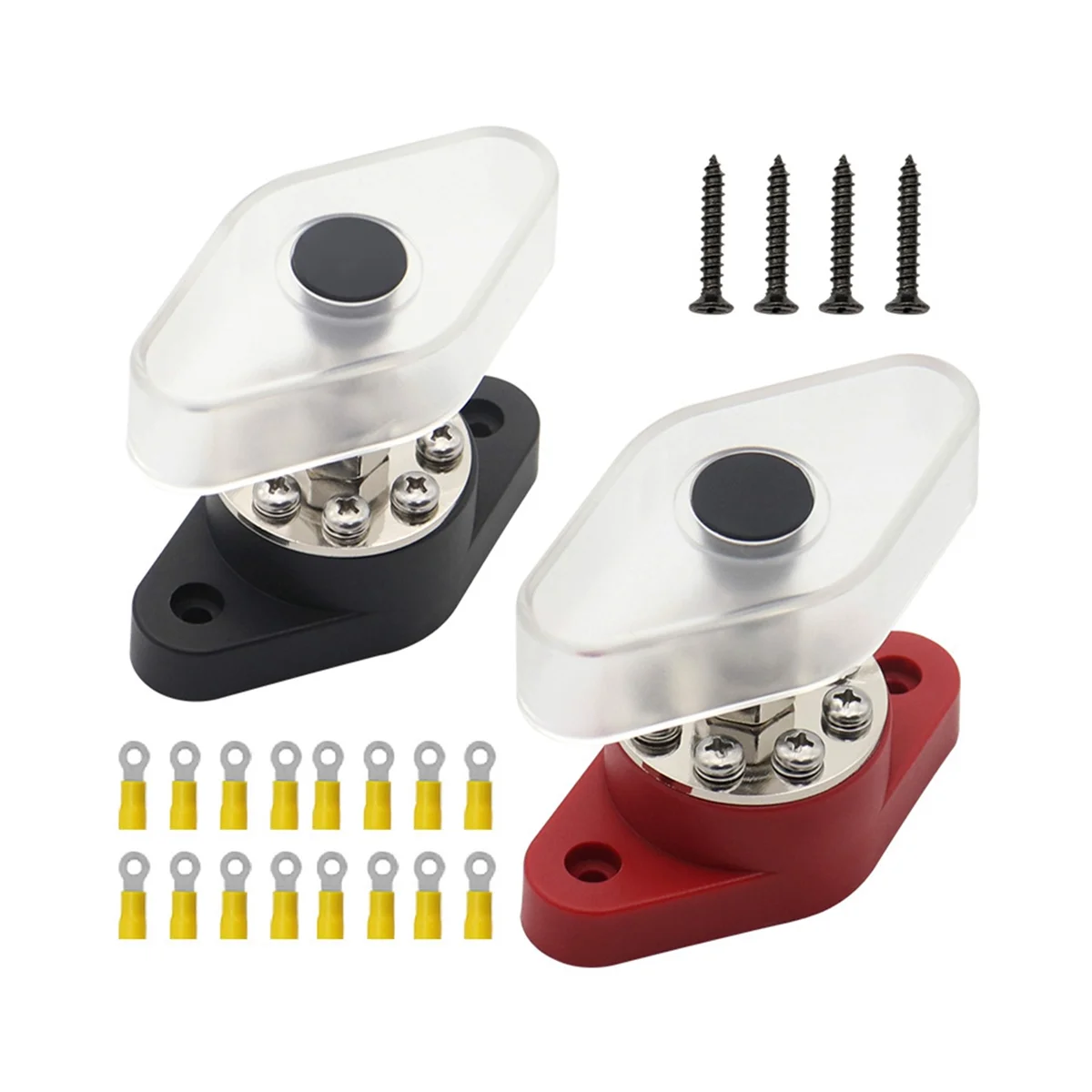 

Аксессуары для модификации строки корабля, красная + черная шина 180 А, Клеммная колодка высокого напряжения с крышкой