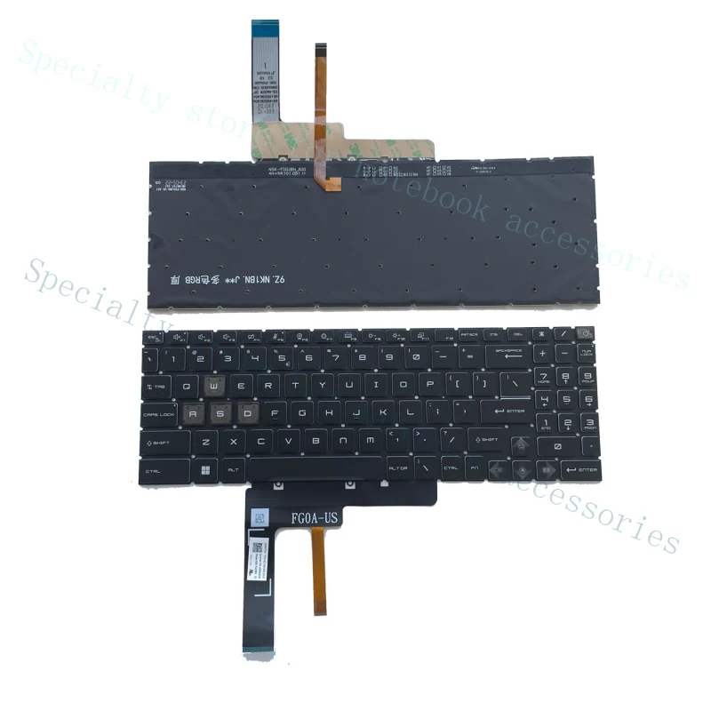 Фото Новая клавиатура с RGB-подсветкой A+ для MSI Pulse 15 B13VGK Pulse 15 B13VFK (MS-1585) US №2