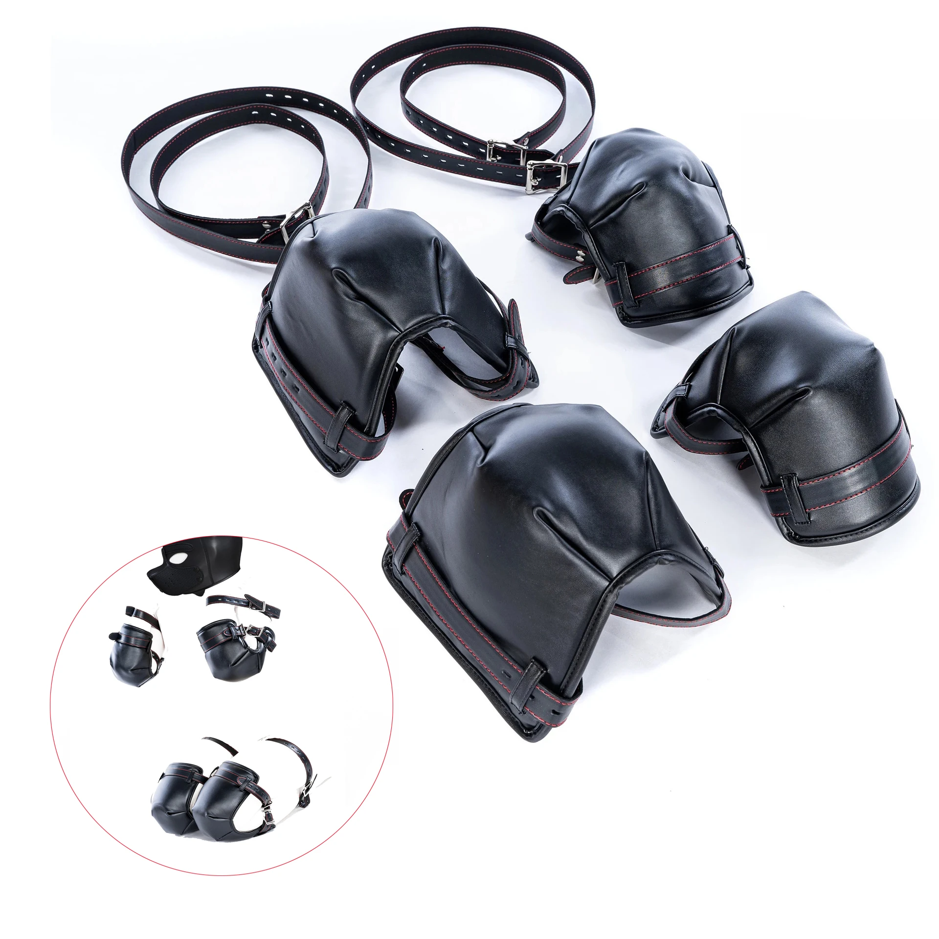 Кожаный мягкий наколенник с налокотниками | AliExpress