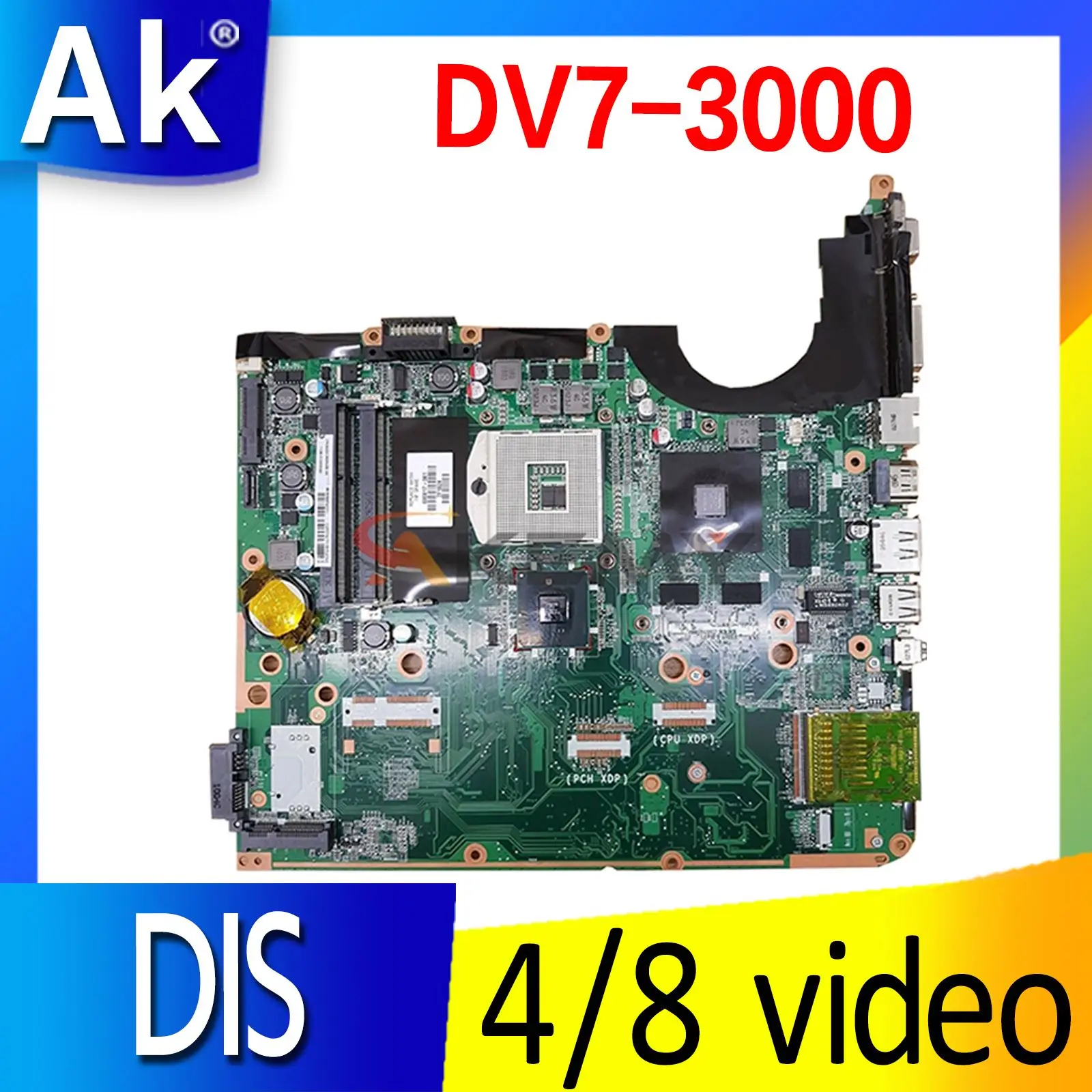 

575477-001 580976-001 605698-001 For HP Pavillion DV7 DV7T DV7-3000 Laptop Motherboard Mainboard DA0UP6MB6F0 motherboard