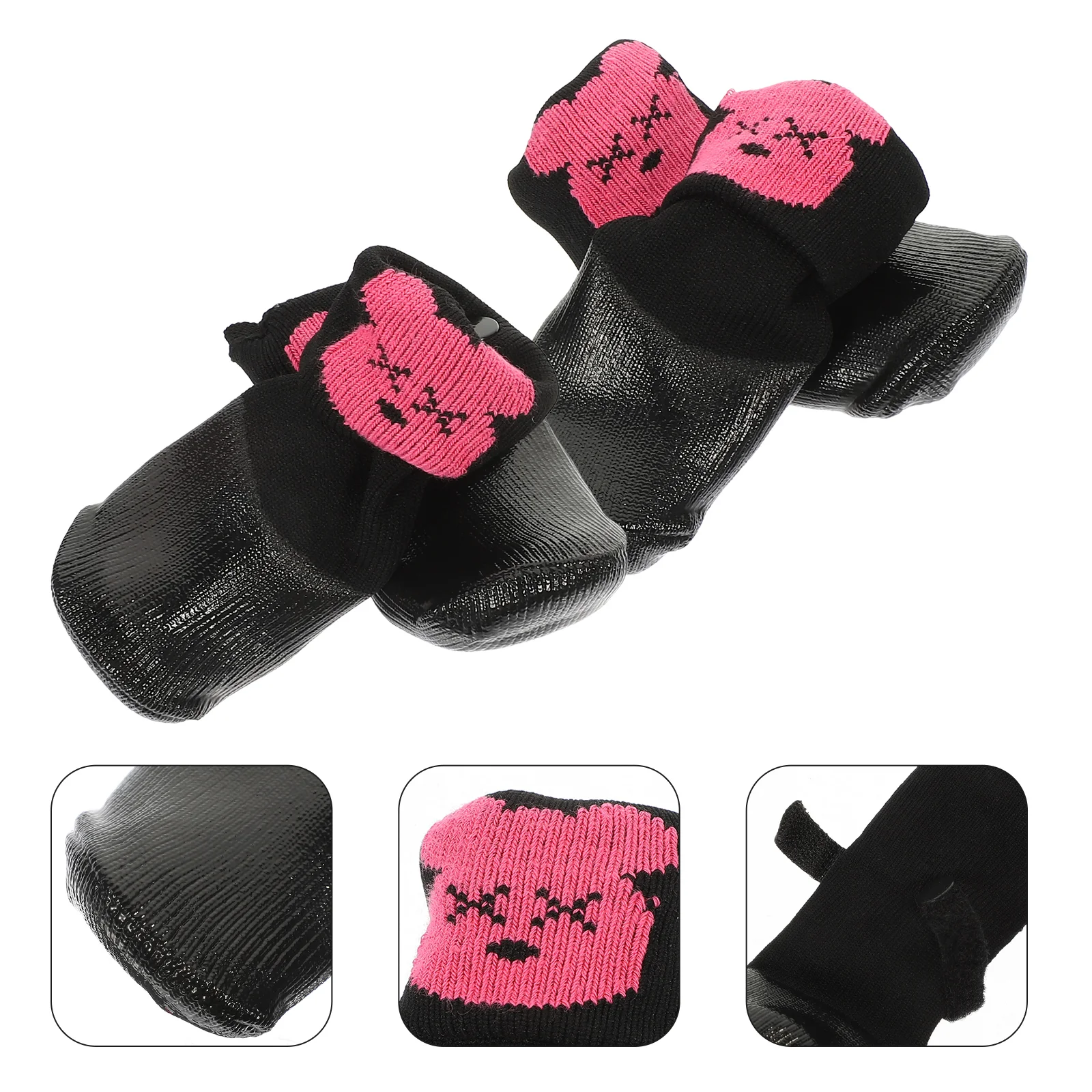 

4 Pcs Dog Walking Boots Outdoor Fall Decor Paws Shoes Indoor Pet Beach Small Mittens