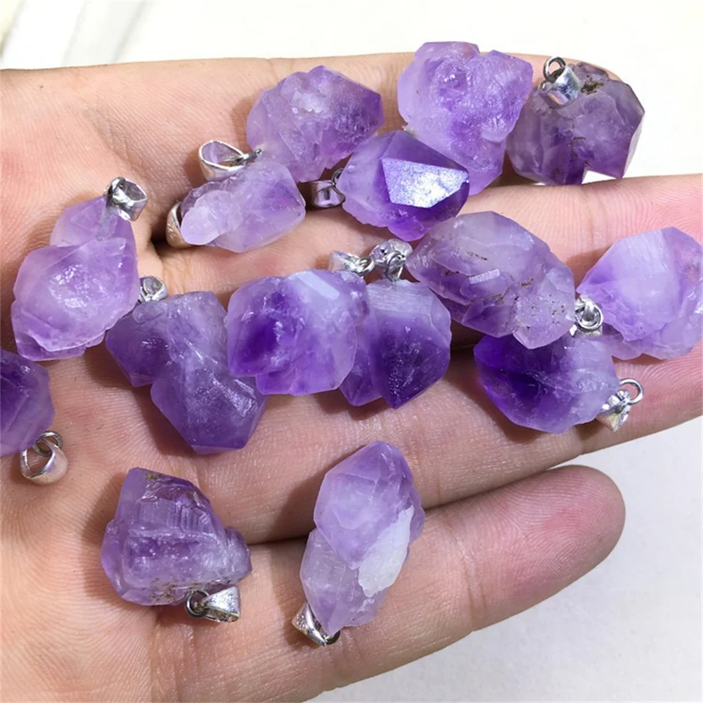 

Natural Crystal Stone Pendant Irregular Rough Quartz Crystal Energy Charms For Jewery Making Earrings Necklace Accessories