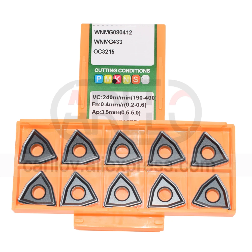 

Токарные Вставки WNMG080408 OC3215 TNMG160408 для чугуна, 1 упаковка