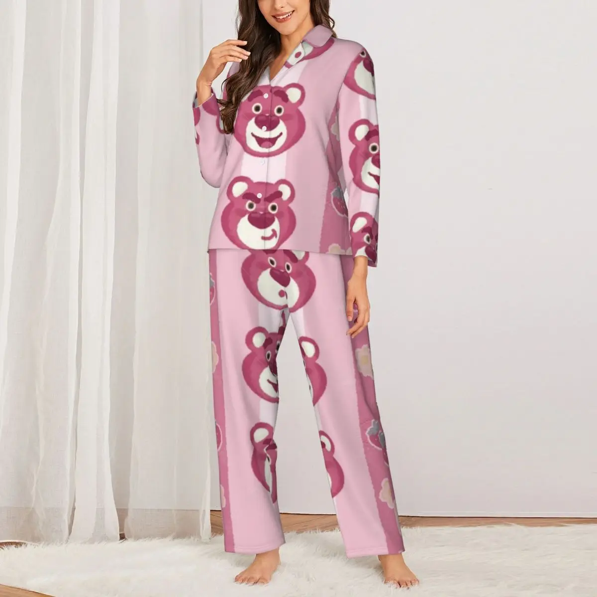 Женский пижамный комплект Disney Lotso Lots-o’Huggin’ Bear из 2 предметов для женщин