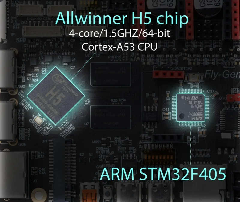 Fly3D Gemini 4-осевой 3D принтер материнская плата klipper/RRF прошивка работает на Linux
