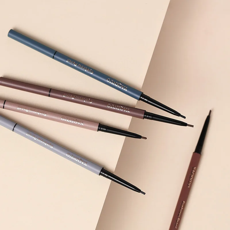 Eyebrow pencil plus refill fine core, long-lasting color development, waterproof and sweat-proof, non-fading, cosmetic pencil