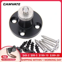 camvate wall ceilingtablepodium mount bracket with 14 20 female thread for microphonemonitorflashvideo light supporting