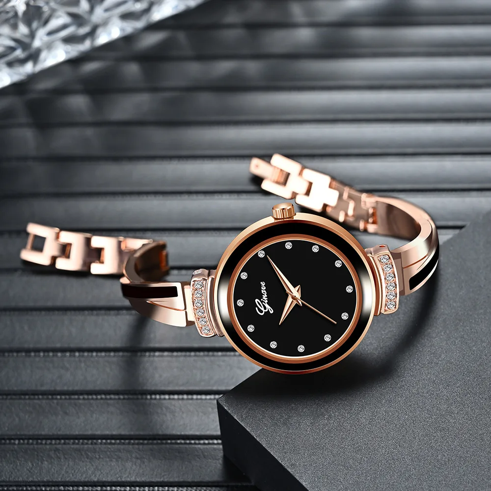 Luxury Four Piece Women's Watch Set Ladies Fashion Quartz Watch Bracelet Bracelet Set  Reloj De Mujer