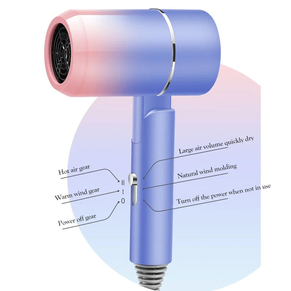 Мини-складной фен 550 Вт с сумкой для переноски анионный ухода за волосами горячим
