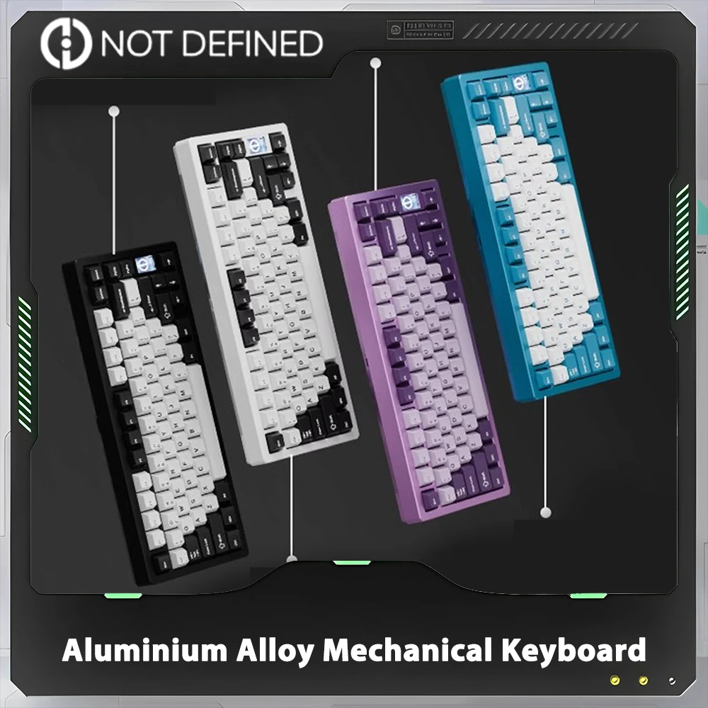 Механическая клавиатура не определяемая Nd75 из алюминиевого сплава с экраном