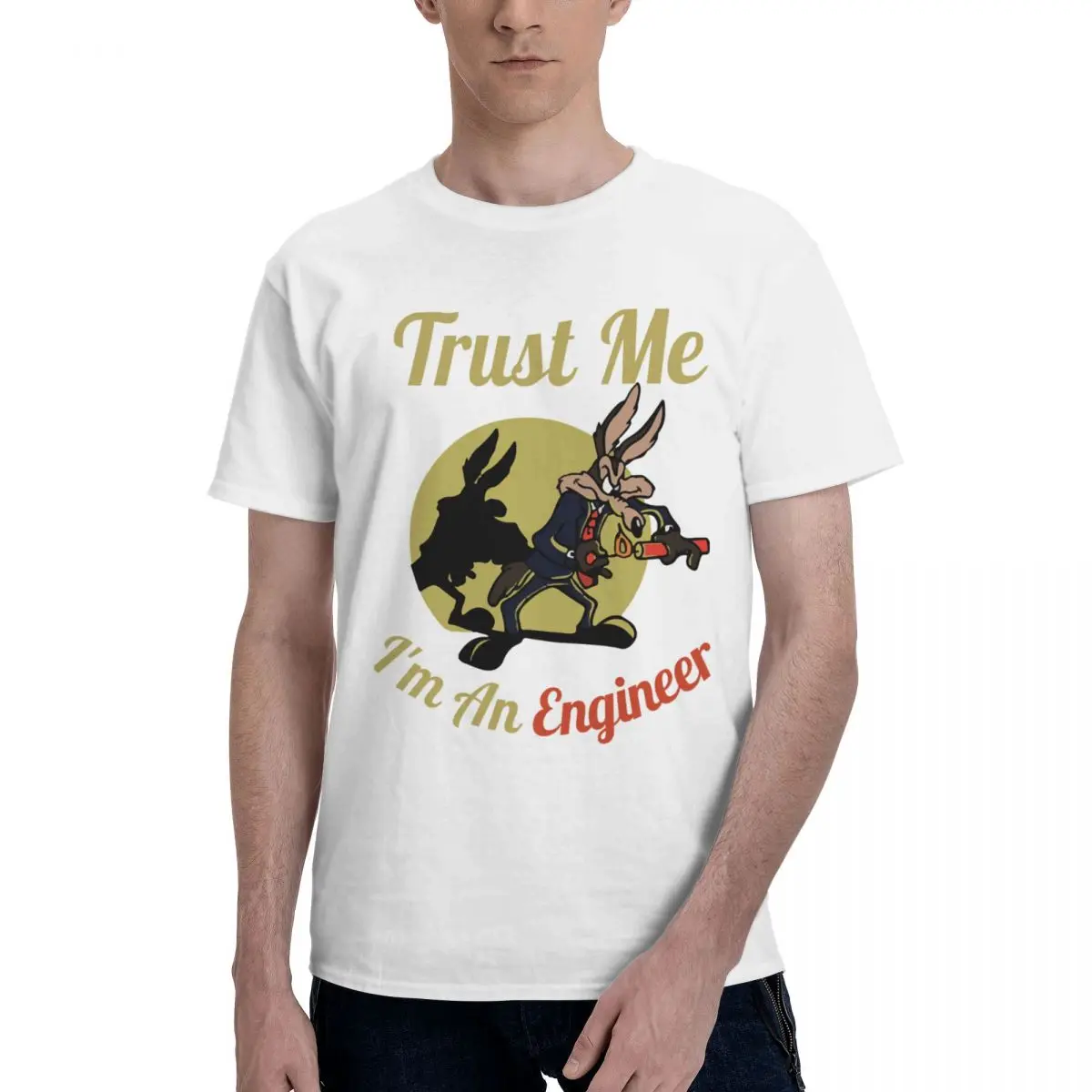 

Trust Me Im An Engineer 12 Top tee Fitness Graphic Cool Humor Graphic Adult T-shirt Modern Top quality Eur Size