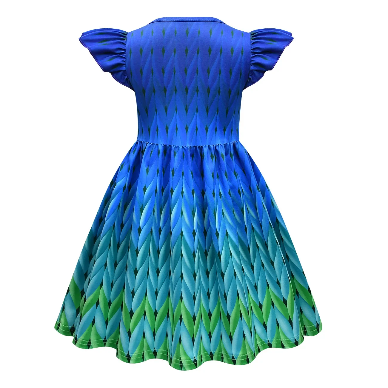 Детское платье принцессы с рюшами в стиле аниме для девочек комплект парика